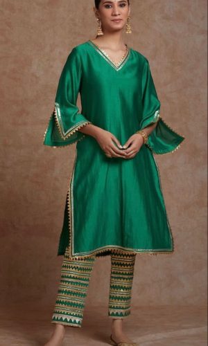 Chanderi silk suit for women Indian outfit salwar kameez Pakistani dress kurta pant plus size suits